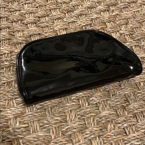 Plain Black One Pocket Zippered Makeup Pouch